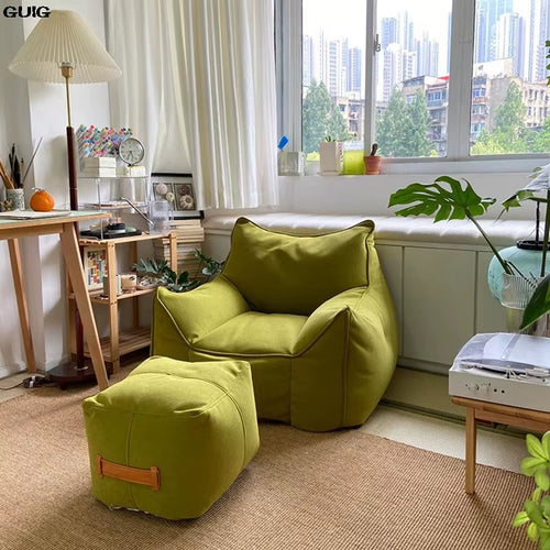 Little Monster Beanbag Couch Can Lie on the Balcony Tatami Cushion Small Bedroom Single Sofa Chair Cama Sofa Living Room